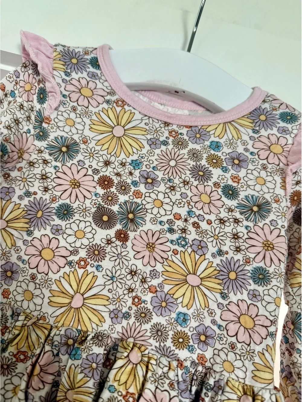 Milkberry Floral Bamboo Dress Sz 3-6 Months EUC